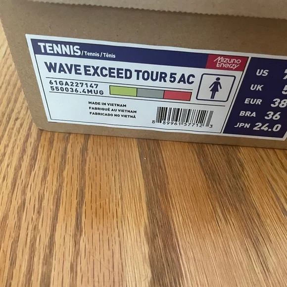 Wave Women's Exceed Tour 5 AC Tennis Shoes from Mizuno - Picture 10 of 10